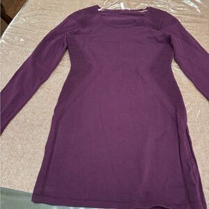 Victoria's Secret Rich Purple Long Sleeve Dress